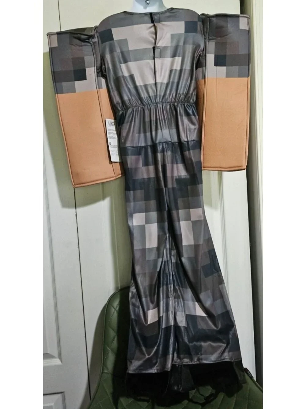 Minecraft Steve in Netherite Armor Deluxe Child Costume Boy 8-10 Padded READ
